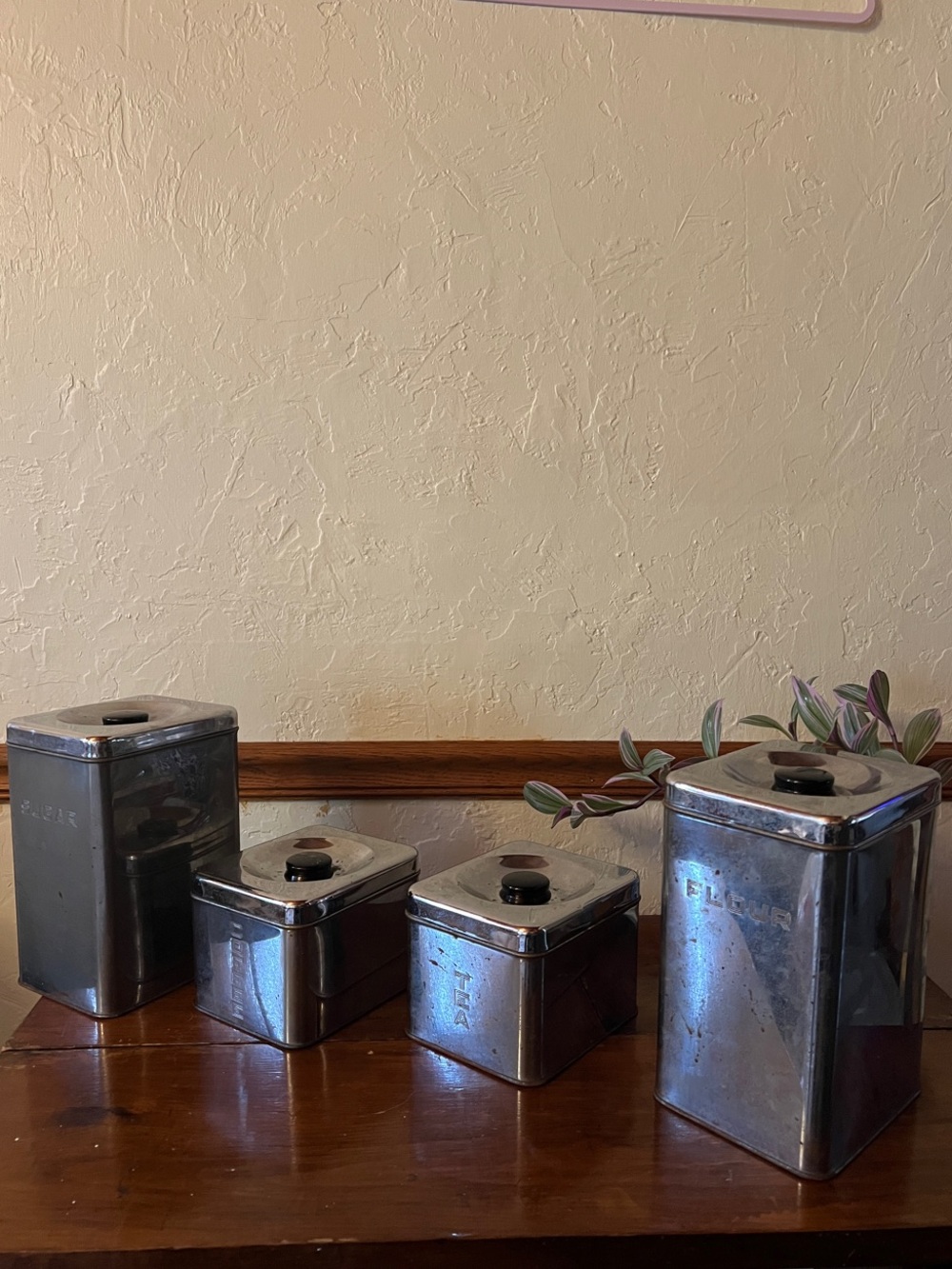 Stainless Steel Kitchen Storage Canister Set - Chrome